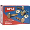 Apli-Agipa APLI 12287 - Confezione da 100 clip parigine con occhielli, 40 mm