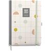 Miquelrius - Agenda 2025, Agenda annuale 155x213 mm, Agenda settimana vista, copertina cartone foderato plastificato, spirale, chiusura elastica, carta 80 g/m², spagnolo, inglese e portoghese, Silvia