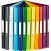 Idena 10426 - Raccoglitore ad anelli DIN A4, set di 12, meccanismo a 2 anelli con diametro di 16 mm, larghezza del dorso di 2 cm, in 12 colori diversi, per circa 30 fogli da 80 g/m².