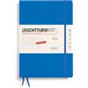 LEUCHTTURM1917 370585 Agenda settimanale 2025, Composition B5 copertina rigida - Calendario 12 mesi, 80 g, a righe - Sky
