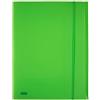 Favorit 400102285 Cartella 3 Lembi con Elastico, 24x33 cm, Verde Fluo