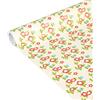 Clairefontaine 223866C Piccoli rotoli Carta 80g, Tiny Rolls 5x0,35m, Fiori Rossi