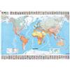 CARTE MURALI Il mondo scala 1:28.500.000. Ediz. plastificata ca. 100x144 cm [Lingua Inglese]