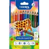 LYRA Color Giants, Astuccio da 12 Matite a Pastello Colorate Giganti Laccato, 6,3mm, Alta Concentrazione di Pigmenti, Mina Resistente