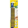 Staedtler 120-S BK4D - Matite Noris, durezze assortite (2B-HB-2H), confezione da 4 pz
