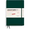 LEUCHTTURM1917 370584 Agenda settimanale 2025 Composition B5 copertina rigida - Calendario 12 mesi, 80 g, a righe - Forest Green