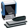 Trodat Timbro Blu Autoinchiostrante Autocomponibile Fai-Da-Te Printy 4913 Typo, 58x22 mm, Max 5 Righe, Inclusa Cartuccia Inchiostro Nero, con Pinzetta e 2 Set di Caratteri, Icone e Numeri