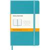 Moleskine Classic Notebook, Taccuino a Righe, Copertina Rigida e Chiusura Elastica, Formato Pocket 9 x 14 cm, Colore Azzurro,, 192 Pagine