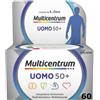 HALEON ITALY Multicentrum Uomo 50+ Integratore Alimentare Multivitaminico Vitamina D3 C B Zinco Magnesio 60 Compresse