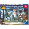 Ravensburger - Jurassic World, Puzzle Bambini 5+ Anni, 3 Puzzle Da 49 Pezzi | Include 3 puzzle da 49 pezzi di Jurassic World, educativi e divertenti, ideali come regalo originale per bambini dai 5 anni.