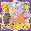 Ravensburger WOODEN Kids Puzzle 12004082 - Peppa Pig Friendship Party - Puzzle in legno sagomato da 22 pezzi con robusti pezzi singoli, 5 capricci e 5 personaggi da gioco in legno