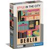 Clementoni- Style in The City Berlin-1000 Pezzi, Puzzle Città, Illustrazioni D'Autore, Verticale, Divertimento per Adulti, Made in Italy, Multicolore, 39845
