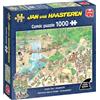 Jan Van Haasteren JVH - Benvenuti nella giungla - Jungle Tour - Puzzle per adulti, umoristico, cartone riciclato al 100%, 1000 pezzi, Jumbo