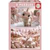 Educa - Set di 2 puzzle per bambini da 48 pezzi | 2x48 Dolci Unicorni | Consigliato per bambini di 4, 5 e 6 anni (20504)