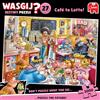 Jumbo Wasgij Destiny 27 - dal Petit Noir al Latte! - caffè per Latte! - Puzzle per Adulti - Puzzle umoristico - Cartone 100% Riciclato - 1000 Pezzi - Jumbo