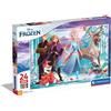 Clementoni Supercolor Puzzle - Disney Frozen 2-24 maxi pezzi, puzzle bambini