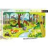 Nathan - Puzzle per bambini - Cornice da 15 pezzi - Animali della foresta - Bambina o bambino a partire da 3 anni - Puzzle di alta qualità - Cartone spesso e resistente - Animali - 86011