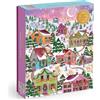 Galison Joy Laforme Snowcap Village 1000 Piece Foil Puzzle