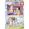 Educa - Puzzle Legno Bluey | 2x25 pezzi Puzzle Legno | Bluey, Puzzle Legno Bambini | dai 3 anni (19407)