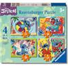 Ravensburger - Stitch, Puzzle 3+ Anni, 4 Puzzle Progressivi Da 12-24 Pezzi | 4 puzzle progressivi a tema Stitch da 12, 16, 20 e 24 pezzi, giochi educativi e divertenti, ideali come regalo dai 3 anni.