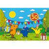 Schmidt Spiele-Il Mouse 56536-Puzzle per Bambini Il Topo, Buon compleanno, 60 Pezzi, Multicolore, 56536