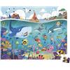 Janod - Puzzle educativo Ballerine - 100 pezzi + poster - Prodotto in Francia - Cartone FSC - Dai 6 anni - Pratica valigetta