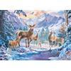 Ravensburger Puzzle Ravensburger 12000888 - cervi e cervi in inverno - Puzzle da 1000 pezzi per adulti e bambini dai 14 anni in su, puzzle invernale