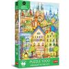 Trefl Premium Plus Quality - Puzzle Madalina Tantareanu: Mezzanotte a Barcellona - 1000 pezzi, serie di puzzle con le opere dell'artista rumeno, per adulti e bambini dai 14 anni in su