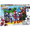 Nathan - Puzzle per bambini - 45 pezzi - Spidey e i suoi fantastici amici - Ragazza o bambino a partire da 5 anni - Puzzle di alta qualità - Cartone spesso e robusto - Azione e avventura - 86197