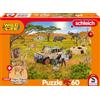 Schmidt Spiele 56466 Wild Life, nella Sarvanne, Puzzle per Bambini da 60 Pezzi