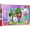 Trefl - Gabby's Dollhouse, la Casa Del Gatto di Gabi - Puzzle da 100 Pezzi - Puzzle Colorati con Personaggi Delle Fiabe, Intrattenimento Creativo, Divertimento per Bambini a Partire da 5 Anni