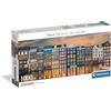 Clementoni - Puzzle 1000 Pezzi per Adulti e Ragazzi, Collection, Tema Amsterdam Luminosa, con Poster Incluso, Compact Box, Idea Regalo Uomo e Donna, Made in Italy, 98x33 cm, 39897