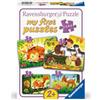 Ravensburger Puzzle per bambini Ravensburger - 12000854 Famiglie di piccoli animali - Puzzle da 2,4,6,8 pezzi per bambini dai 2 anni in su