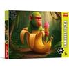 Trefl - BrainRots, Banana con una sorpresa - Puzzle da 200 pezzi - Un puzzle colorato che raffigura un universo surreale, per bambini dai 7 anni in su