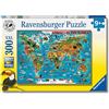 Ravensburger - Animali Del Mondo, Puzzle 9+ Anni, Puzzle Da 300 Pezzi XXL | Puzzle XXL da 300 pezzi di Animali Del Mondo, educativo e divertente, ideale come regalo originale per bambini dai 9 anni.