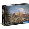 Clementoni Museum Collection - Puzzle 1000 Pezzi per Adulti e Ragazzi, Il ritorno del Bucintoro, Idea Regalo, Compact Box, Made in Italy, 70x50 cm, Poster Incluso, 39792