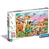 Clementoni - 25768 - Supercolor Puzzle - Land of Dinosaurs - 104 Pezzi - Puzzle Bambini 6 Anni, Puzzle Animali, Dinosauri, Illustrazione, Made In Italy