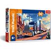 Trefl - Camion in Viaggio - Puzzle 160 Pezzi - Puzzle Colorato con Camion, Intrattenimento Creativo, Divertimento per Bambini dai 6 anni