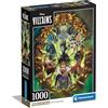 Clementoni - Puzzle 1000 Pezzi per Adulti e Ragazzi, Illustrazione Disney Villains, Idea Regalo, Made in Italy, 50x70 cm, Poster Incluso, 39812