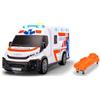 Dickie Toys - Iveco Daily Ambulanza, misura 18 cm, con ruote libere e dettagli realistici, 3+ Anni, 203713019038