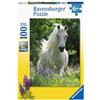 Ravensburger Spieleverlag Puzzle per bambini Ravensburger - 12927 white mare - puzzle a forma di cavallo per bambini dai 6 anni in su, con 100 pezzi in formato XXL