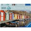Ravensburger Puzzle 12001730 - Colourful Houses in Sweden - Puzzle fotografico da 100 pezzi per persone anziane e anziane