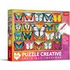 Trefl - Creative - Puzzle da 500 pezzi - Puzzle fai da te, da colorare autonomamente, intrattenimento creativo, per adulti e bambini dai 10 anni in su