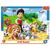 Trefl, Puzzle con Cornice, PAW Patrol, 25 Elementi, Paw Patrol sul sentiero, per Bambini dai 4 anni