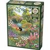 Cobble Hill 3840350 - Puzzle da 1000 pezzi con poster puzzle per adulti e bambini dai 12 anni in su, paesaggio naturale, simpatica illustrazione, puzzle con gatti