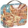 Janod - Puzzle Bambini Museo 100 Pezzi - Gioco Educativo Abilità Fino-Motorie e Concentrazione - Valigetta con Impugnatura - Fabbricato in Francia e Certificato FSC - Dai 6 Anni, J02606
