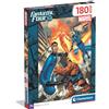 Clementoni - Puzzle per Bambini 180 Pezzi Supercolor, per Bambini 7+ Anni, Illustrazione con i Fantastici 4, Idea Regalo, Made in Italy, 33,5x48,5 cm, 29801