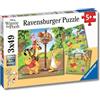 Ravensburger - Winnie The Pooh, Puzzle 5+ Anni, Con 3 Puzzle Da 49 Pezzi | Include 3 puzzle da 49 pezzi di Winnie The Pooh, educativi e divertenti, ideali come regalo originale per bambini dai 5 anni.
