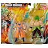 BANDAI Dragon Ball Evolve Confezione da 2 Personaggi Goku & Broly Super Saiyan | Confezione con 2 Personaggi Articolati da 12 cm Super Saiyan Goku e Super Saiyan Broly Dragon Ball Super - 36381