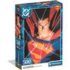 Clementoni - Puzzle 500 Pezzi per Adulti e Ragazzi, Collection, Illustrazione Superman, Poster Incluso, Idea Regalo Adulti, Made in Italy, Dimensioni 36x49 cm, 35805